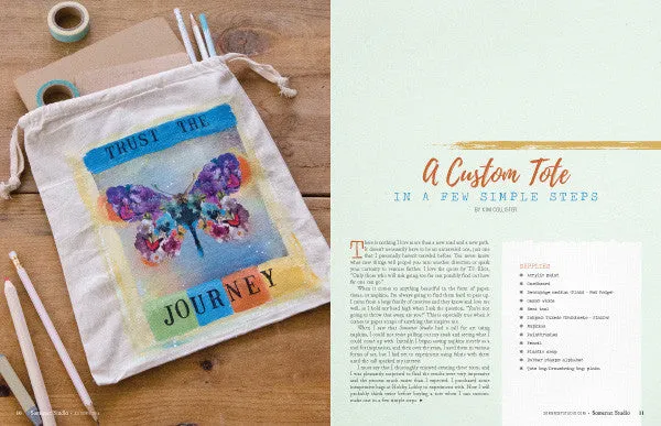 Stampington Somerset Studio Autumn 2019 blad digital mixed media