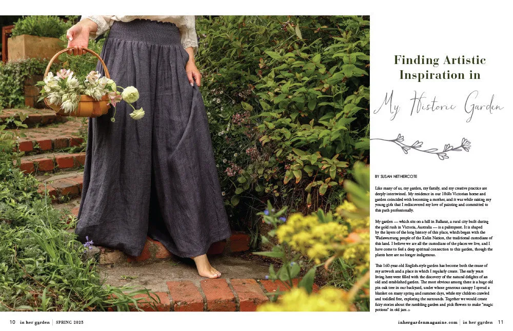 Stampington In Her Garden Spring 2025 blad hageglede