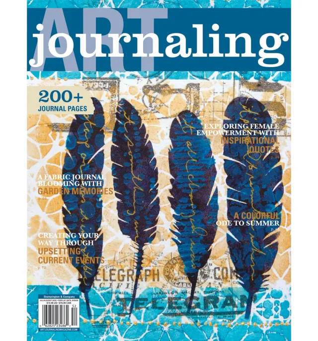 Stampington Art Journaling Summer 2020 blad digital utgave journal