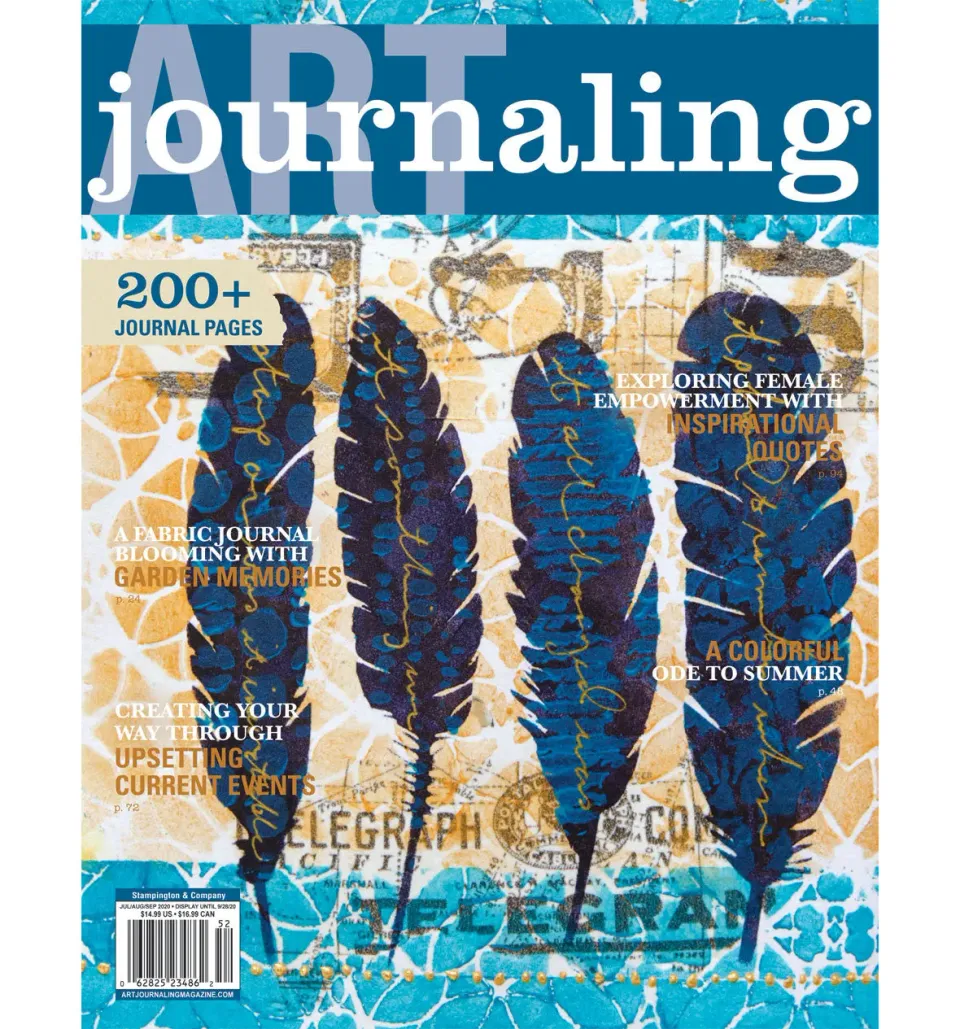 Stampington Art Journaling Summer 2020 blad digital utgave journal