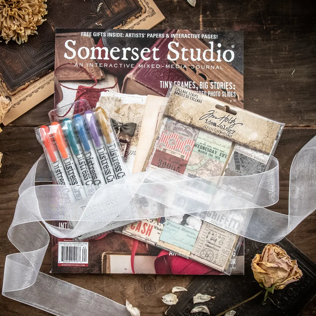 Stampington Somerset Distressed Collage Kit sett sommer 2026