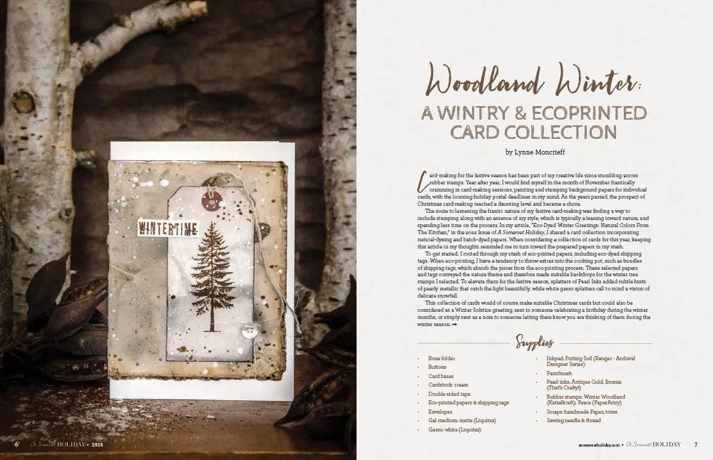 Stampington A Somerset Holiday 17 blad juleverksted