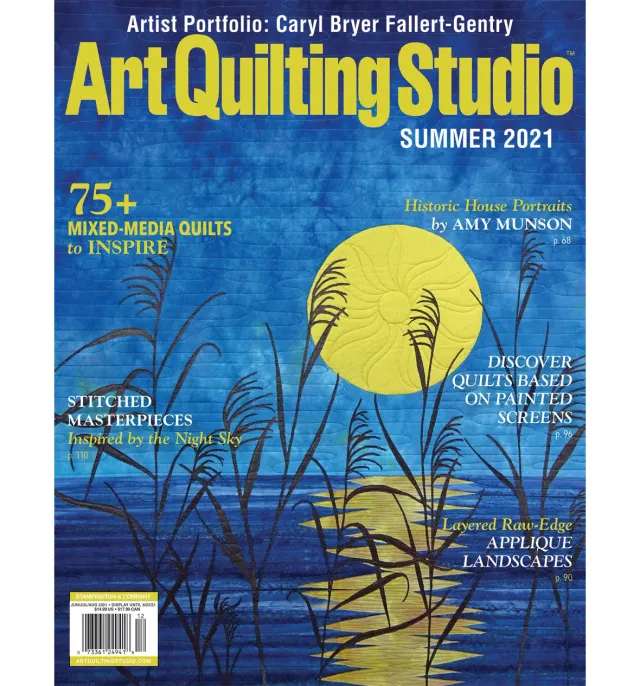 Stampington Art Quilting Studio Summer 2021 blad 144 sider