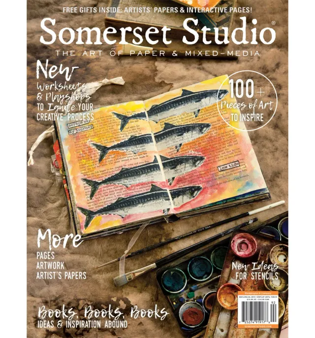 Stampington Somerset Studio Summer 2019 blad PDF boknummer