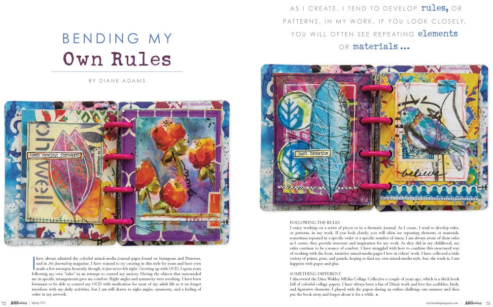 Stampington Art Journaling Spring 2021 blad digital PDF