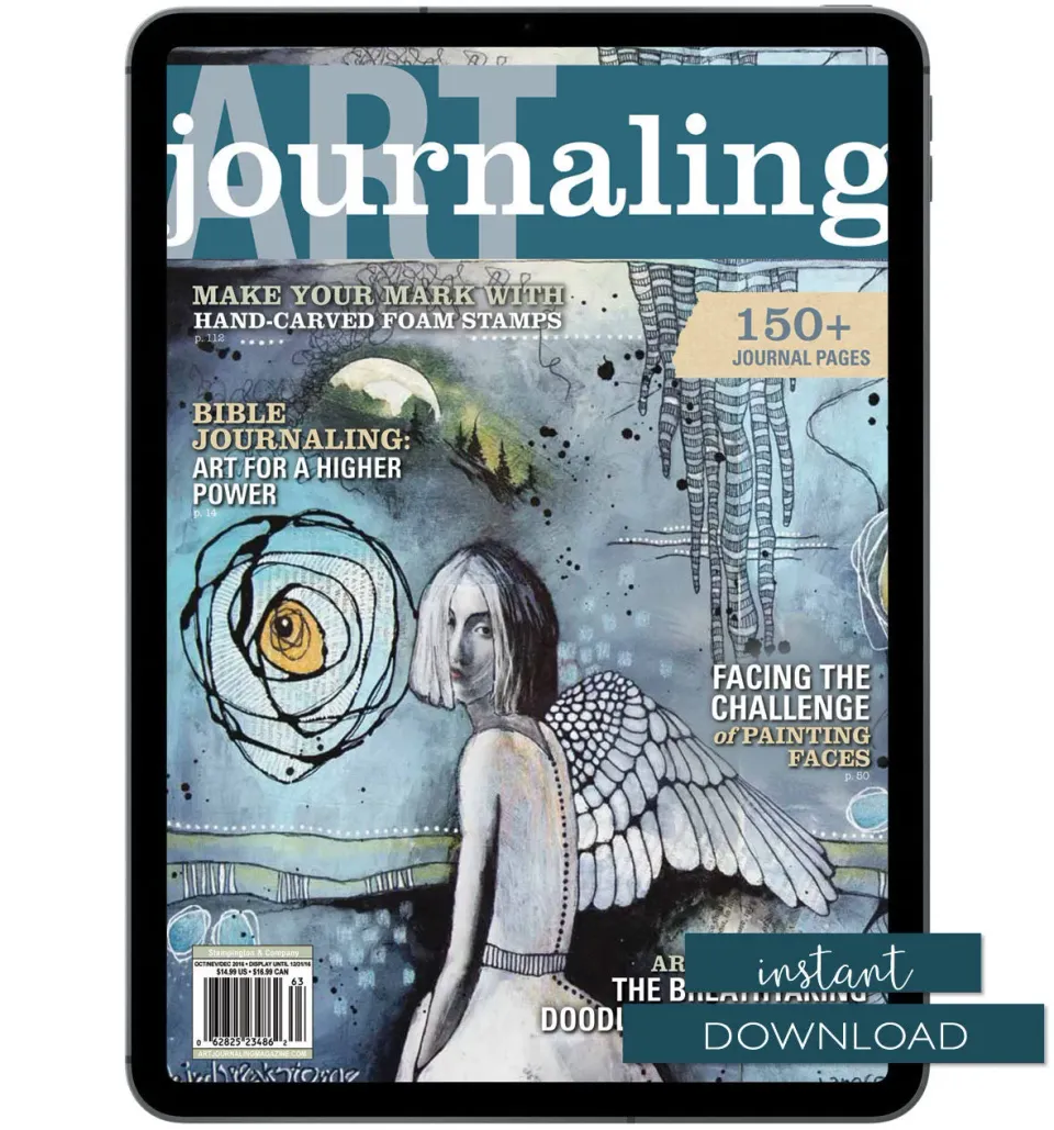 Stampington Art Journaling Autumn 2016 nedlasting collage