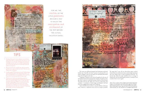 Stampington Art Journaling Summer 2017 blad digital