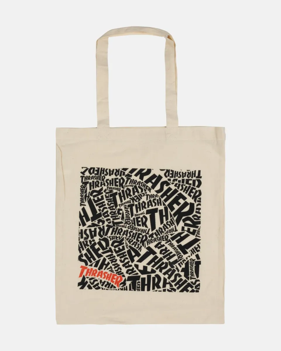 Thrasher Whatever tote bag handlenett natural