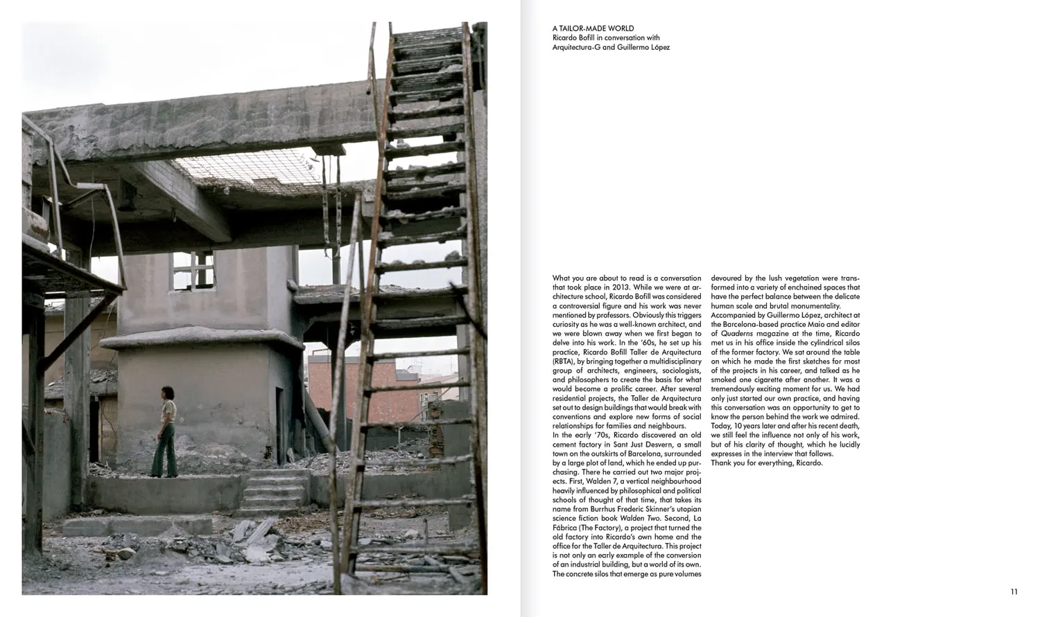 Apartamento La Fábrica Ricardo Bofill bok arkitektur