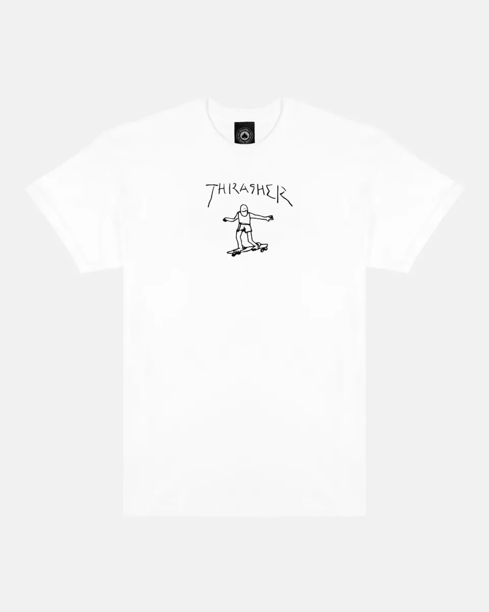 Thrasher Gonz t-skjorte hvit bomull