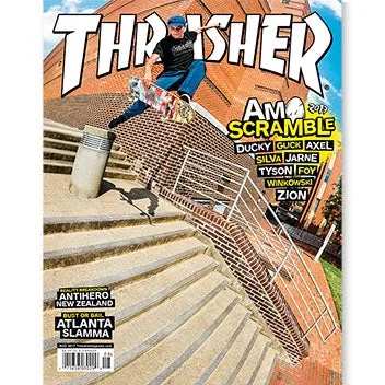 Thrasher Magazine blad august 2017 utgave