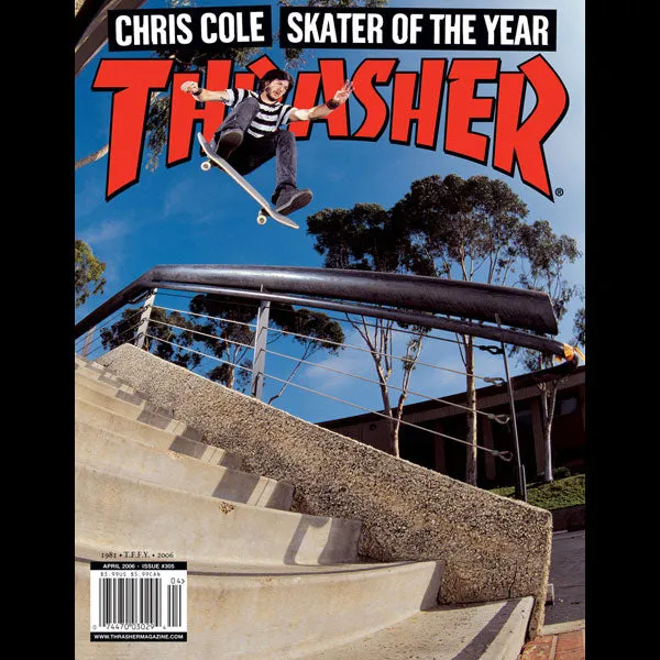 Thrasher April 2006 Issue SOTY Chris Cole blad