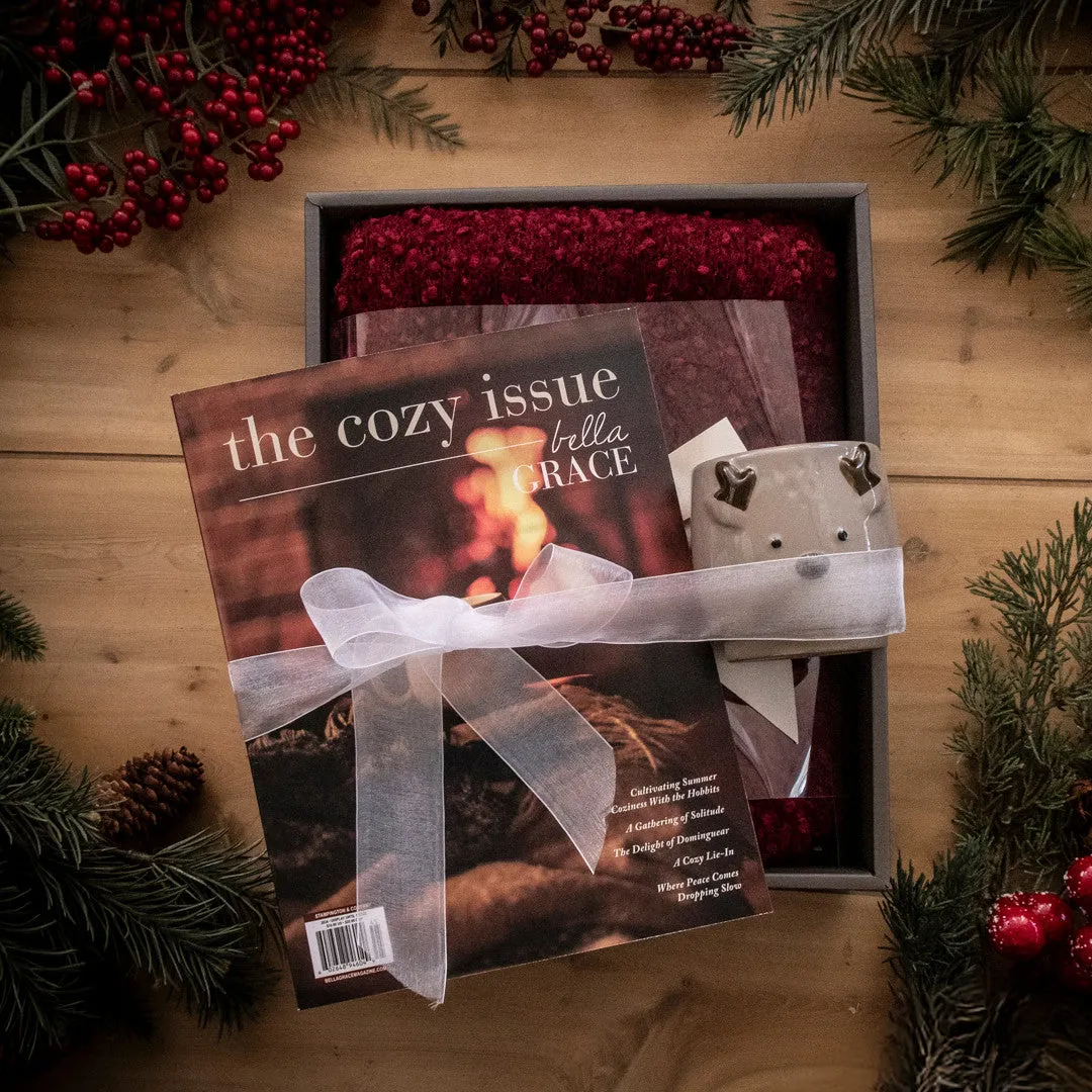 Stampington The Cozy Issue Volume 7 gavepakke sjal + lys