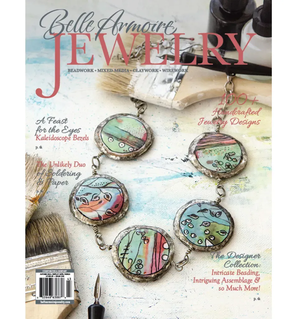 Stampington Belle Armoire Jewelry blad Autumn 2024 smykker