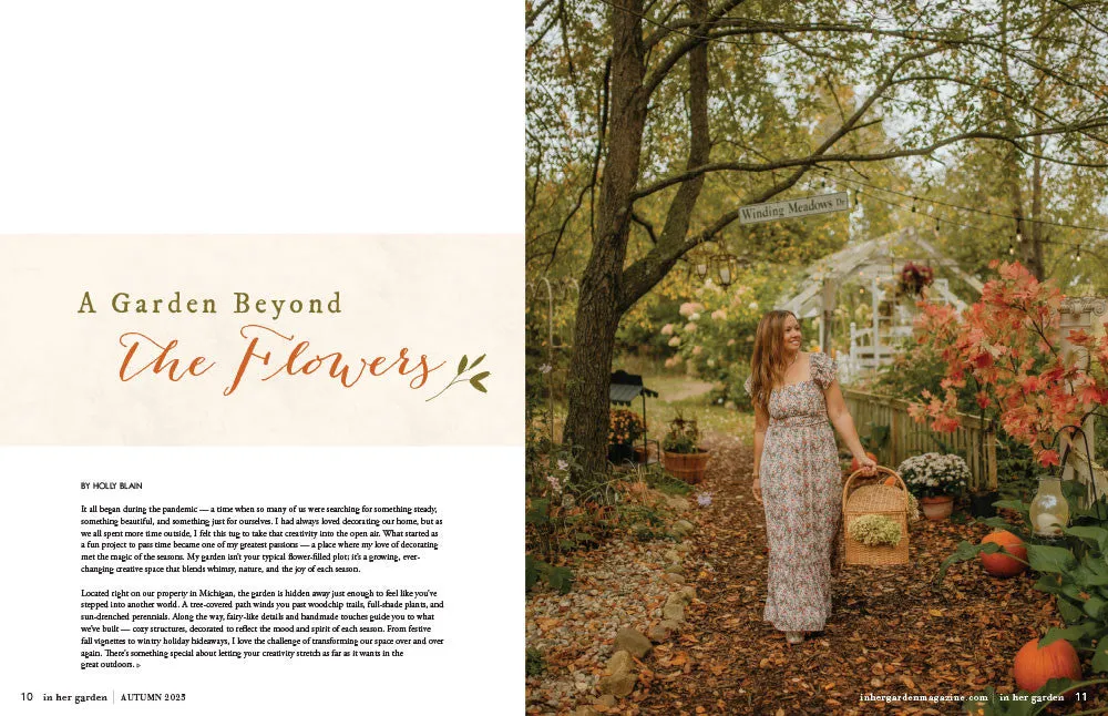 Stampington In Her Garden Autumn 2025 magasin enkeltutgave hage
