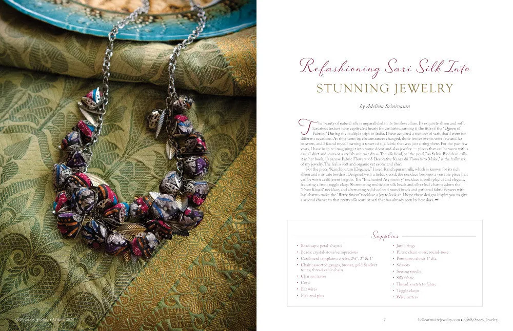 Stampington Belle Armoire Jewelry Winter 2024 blad smykker