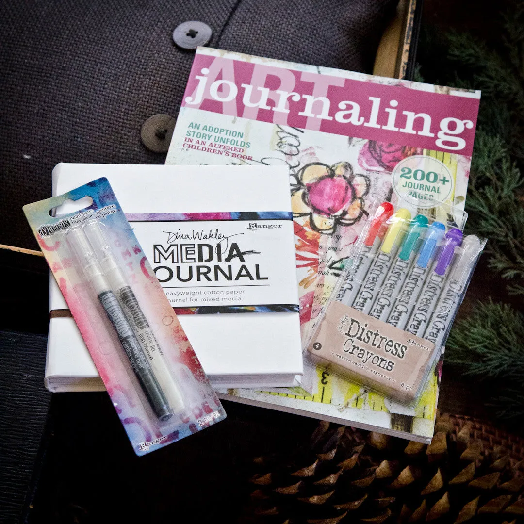 Stampington Art Journaling startsett mixed media