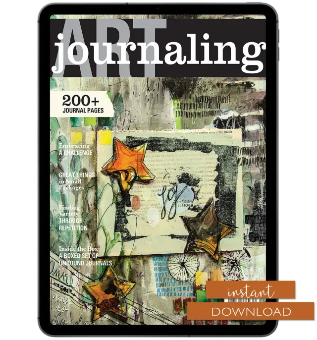Stampington Art Journaling Winter 2023 blad PDF-nedlasting 144 sider
