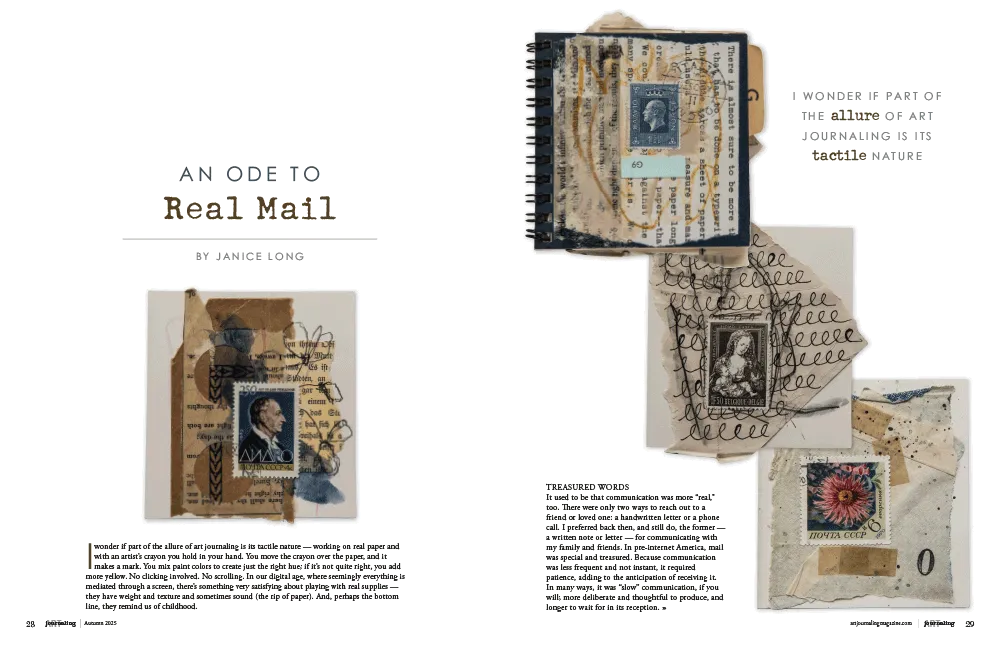Stampington Art Journaling Winter 2026 blad PDF 144 sider
