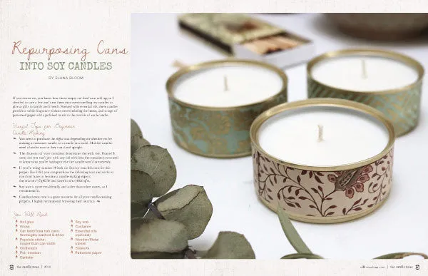 Stampington The Candle Issue Volume 1 digitalblad lysstøping