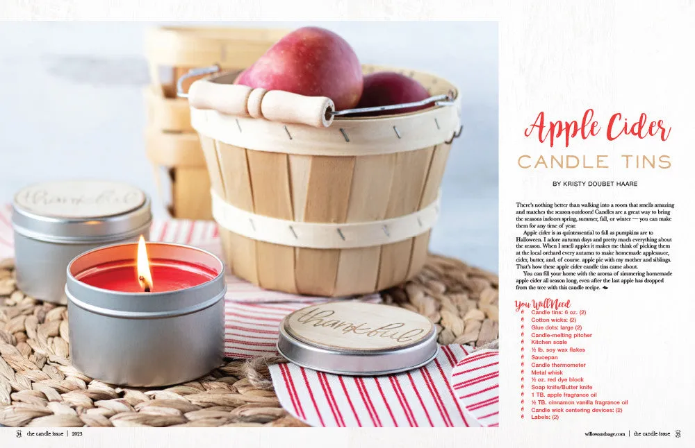 Stampington The Candle Issue Volume 3 blad lysstøping duftlys