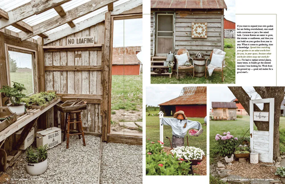 Stampington In Her Garden Spring 2023 blad hage vaar