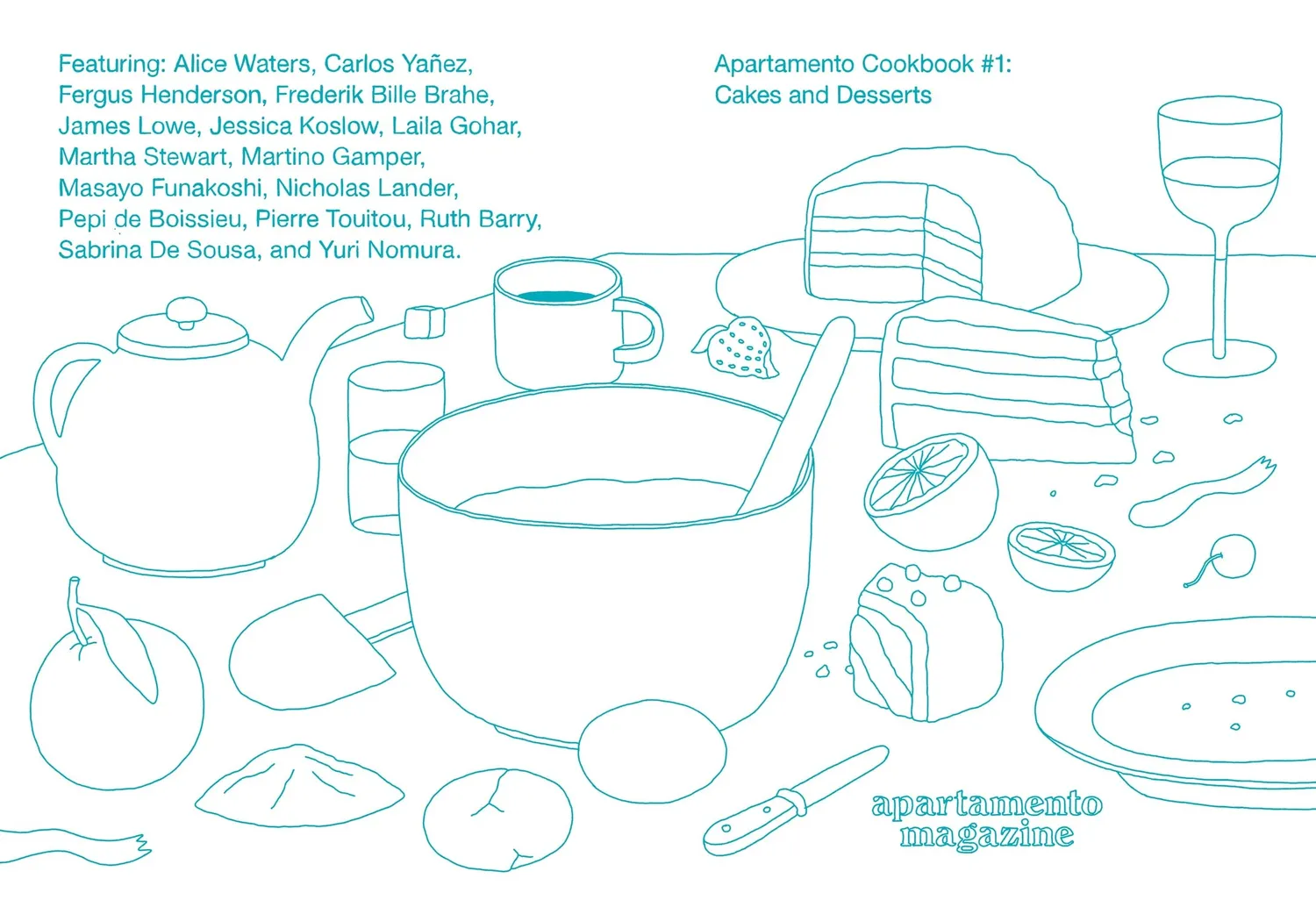 Apartamento Cookbook 1 kokebok kaker og desserter