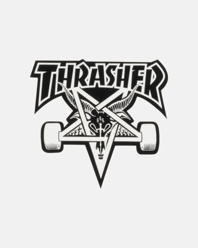 Thrasher Skategoat klistremerke hvitt