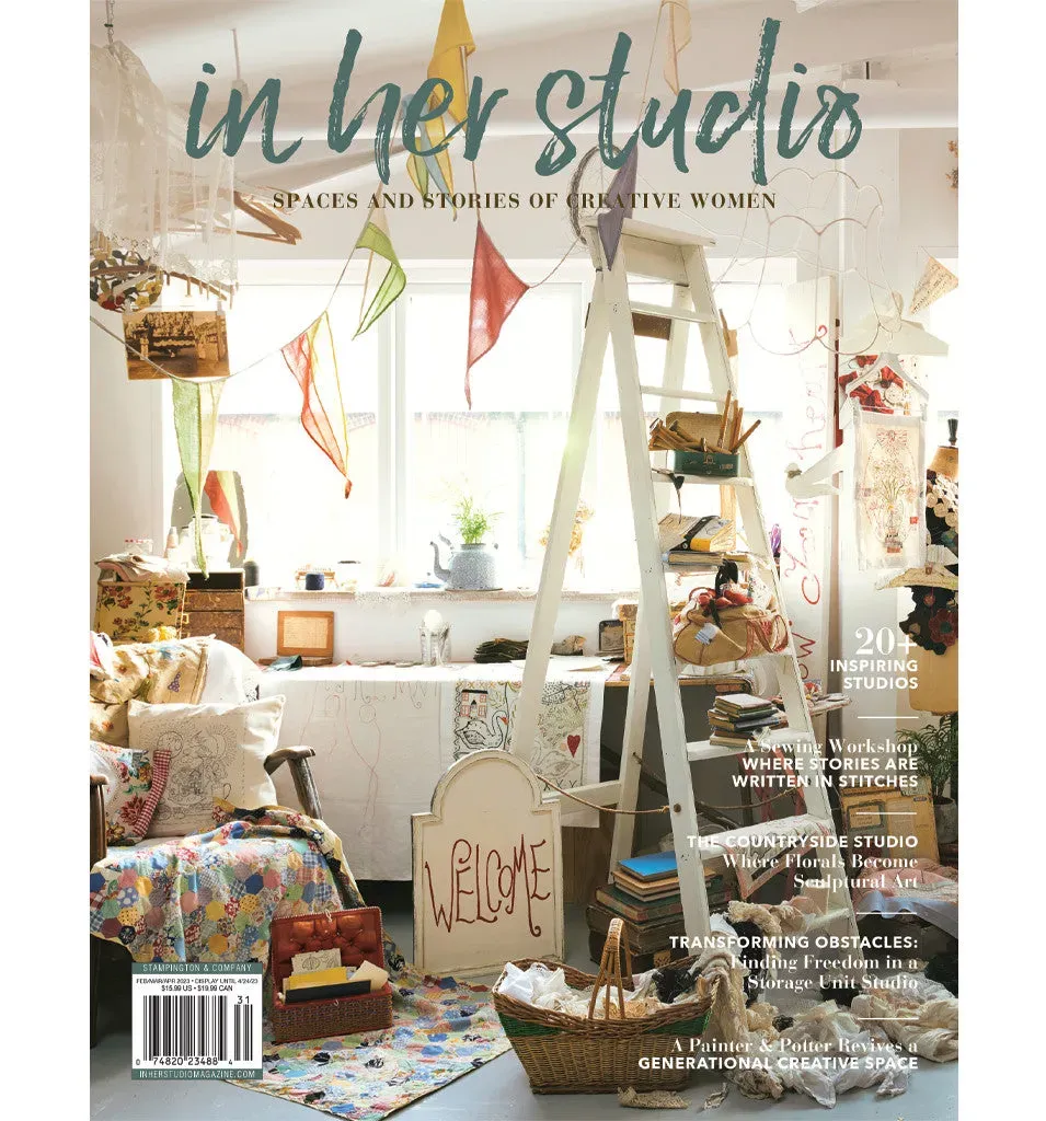 Stampington In Her Studio Spring 2023 blad 160 sider