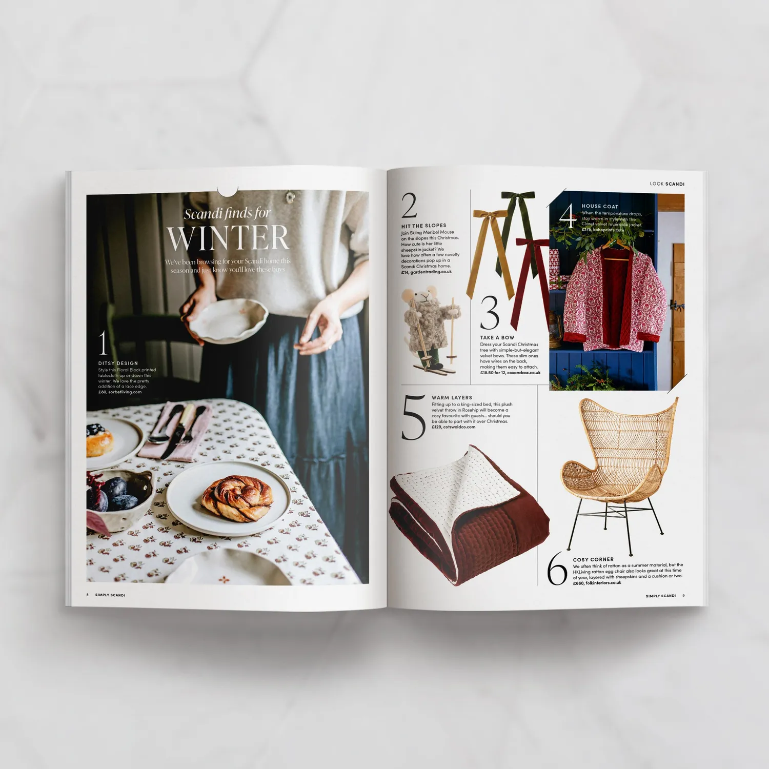 Simply Scandi Vol 20 Winter 2025 blad papirutgave vinter