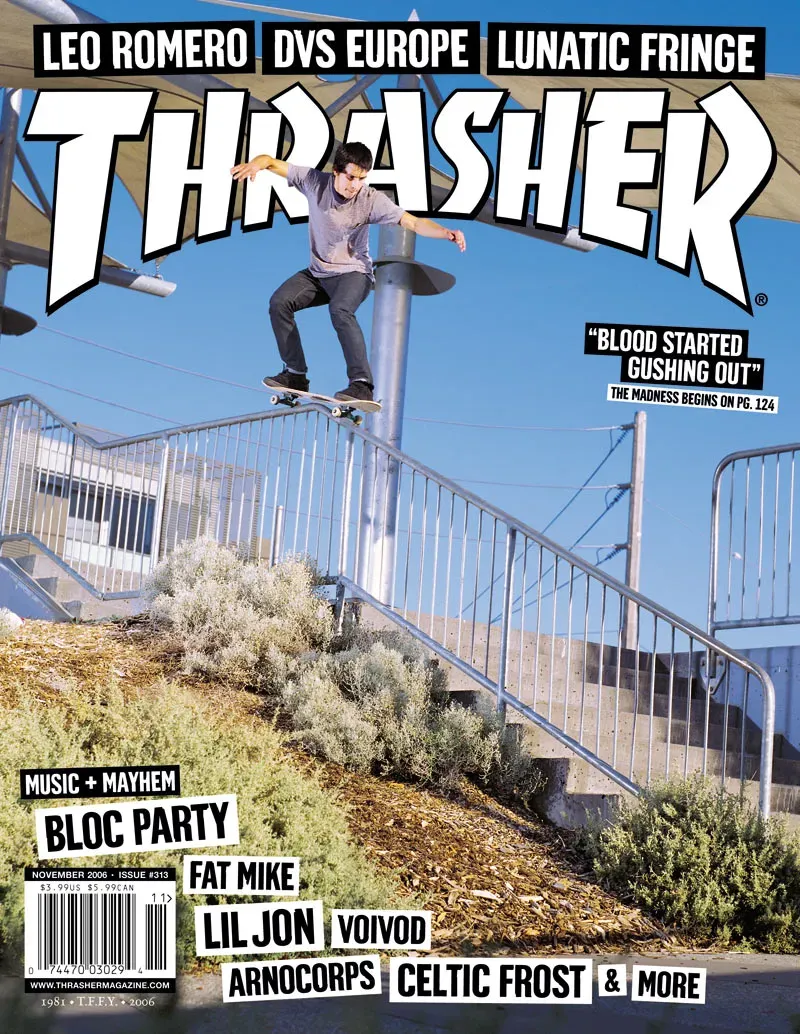 Thrasher november 2006 skateblad enkeltutgave