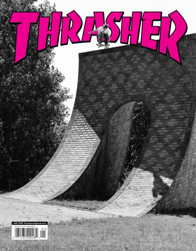 Thrasher Magazine januar 2026 blad nummer 1