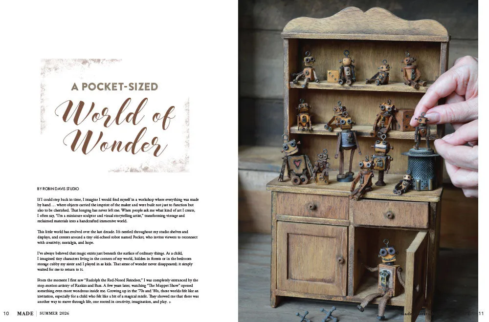 Stampington MADE In Her Studio Summer 2026 blad – håndverk