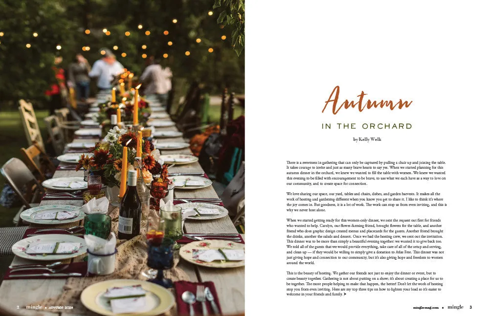 Mingle Autumn 2025 blad pdf-utgave selskap