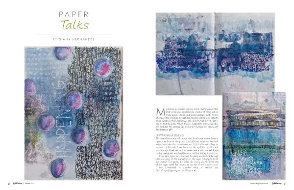 Stampington Art Journaling Summer 2019 blad PDF mixed media