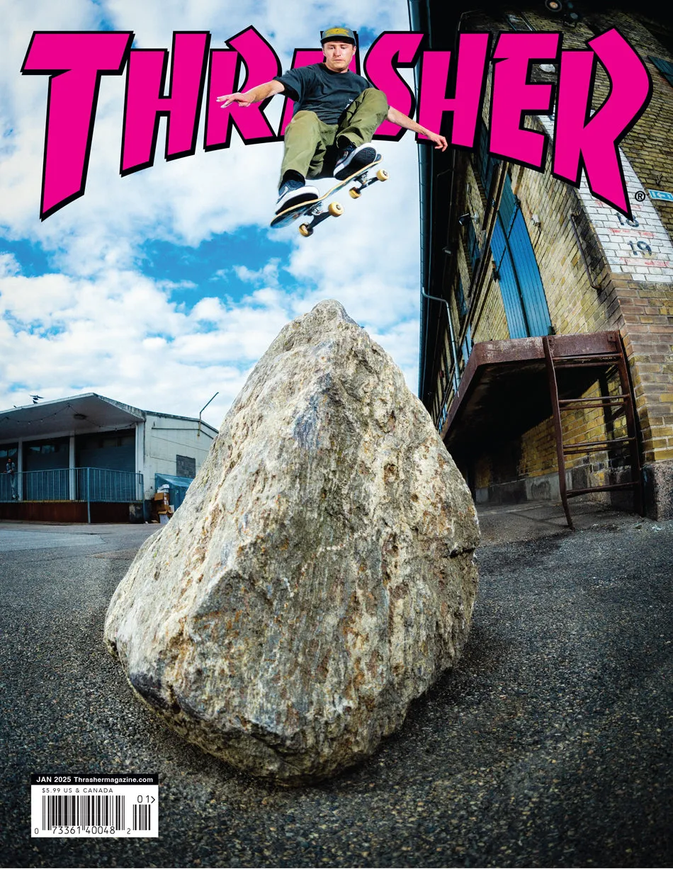 Thrasher Magazine januar 2025 blad enkeltutgave