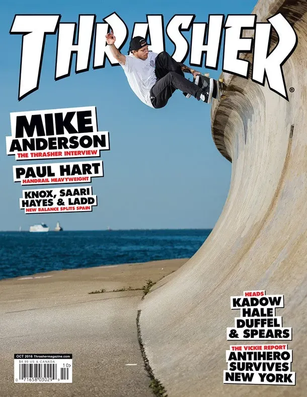 Thrasher Magazine October 2016 skateblad