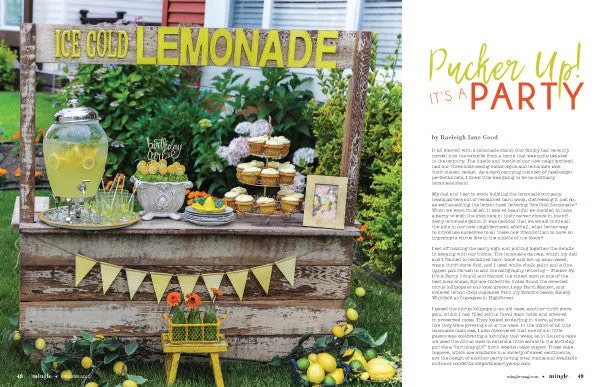 Stampington Mingle Summer 2017 blad festideer sommerfest