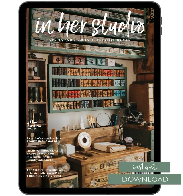 Stampington In Her Studio Winter 2026 blad PDF-utgave 160 sider