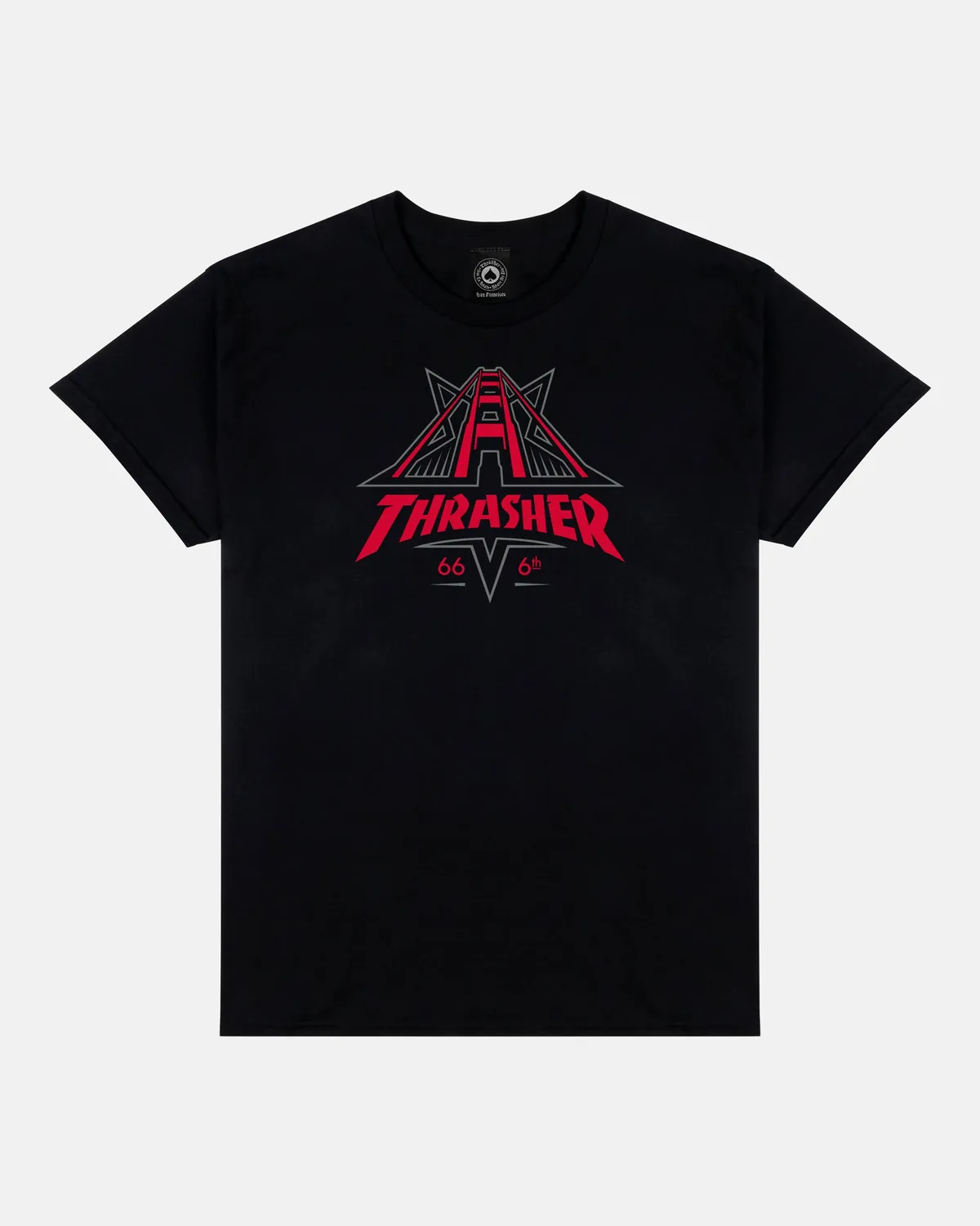 Thrasher Golden Gate t-skjorte svart