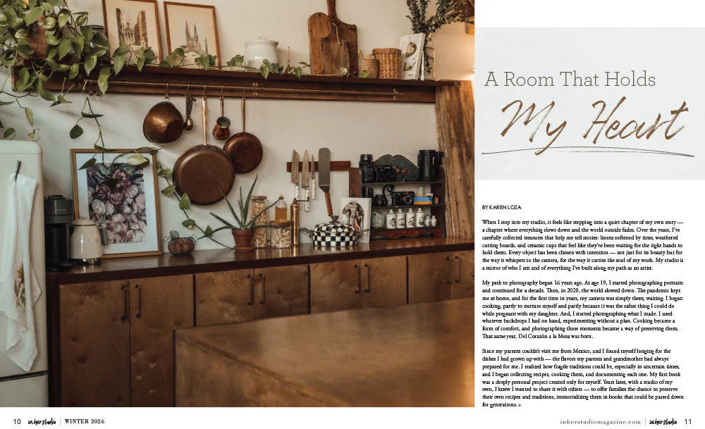 Stampington In Her Studio Winter 2026 blad PDF-utgave 160 sider