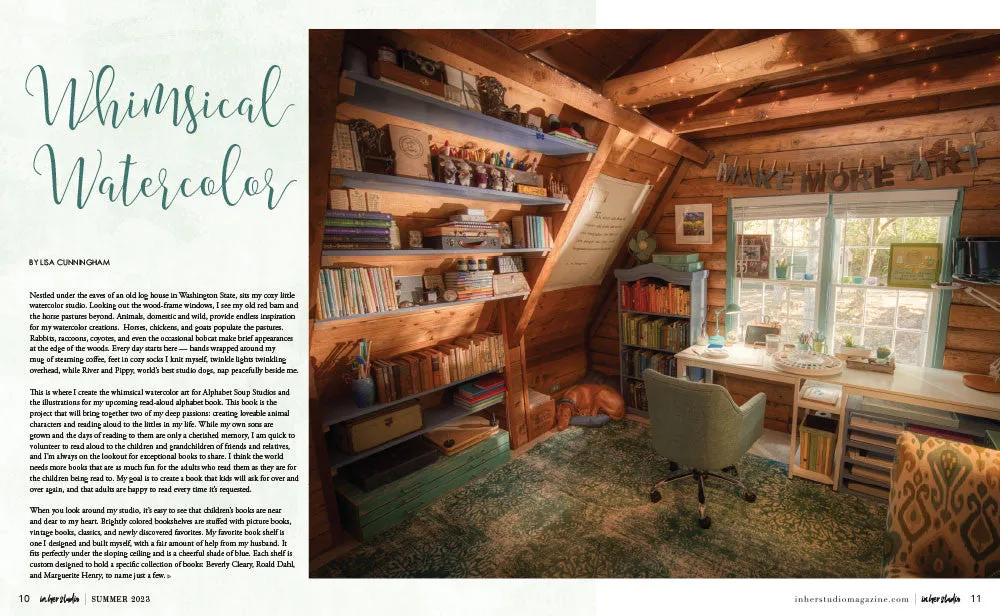 Stampington In Her Studio Summer 2023 blad 160 sider atelier