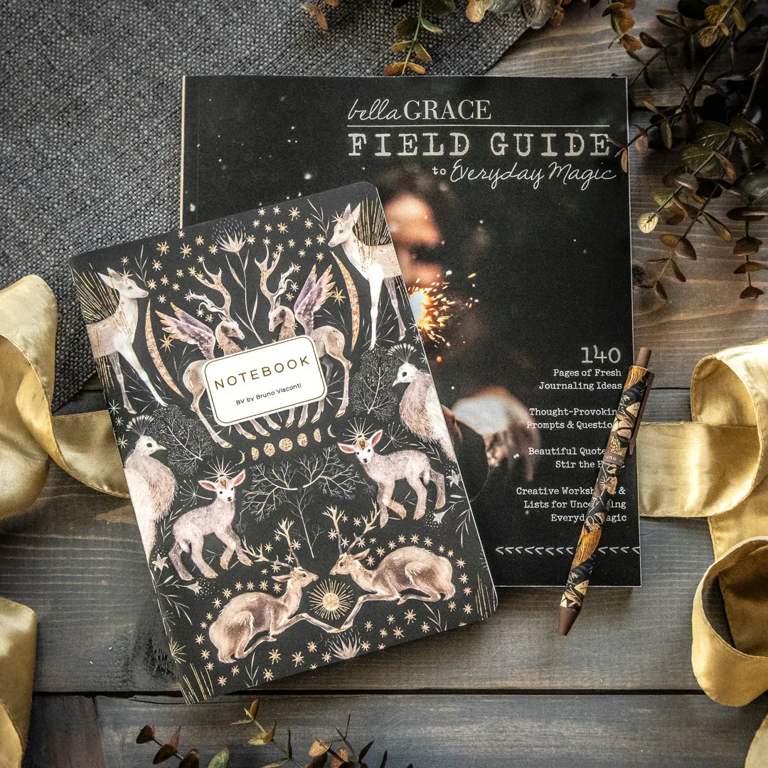 Stampington Night Forest Field Guide Bundle blad + notatbok gavesett