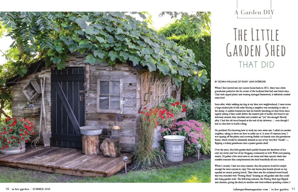 Stampington In Her Garden Summer 2025 blad hageinspirasjon