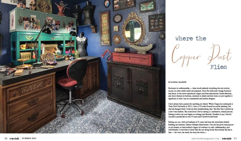 Stampington In Her Studio Summer 2024 bladet 160 sider