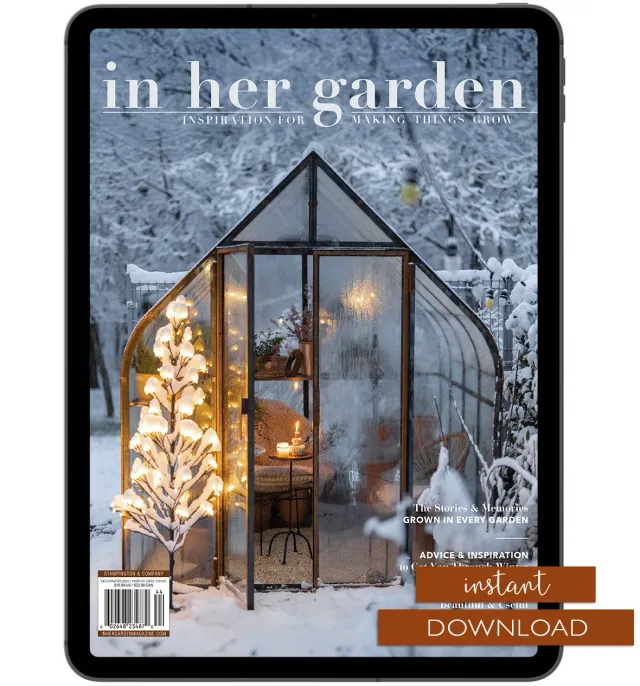 Stampington In Her Garden Vinter 2025 e-blad PDF hage