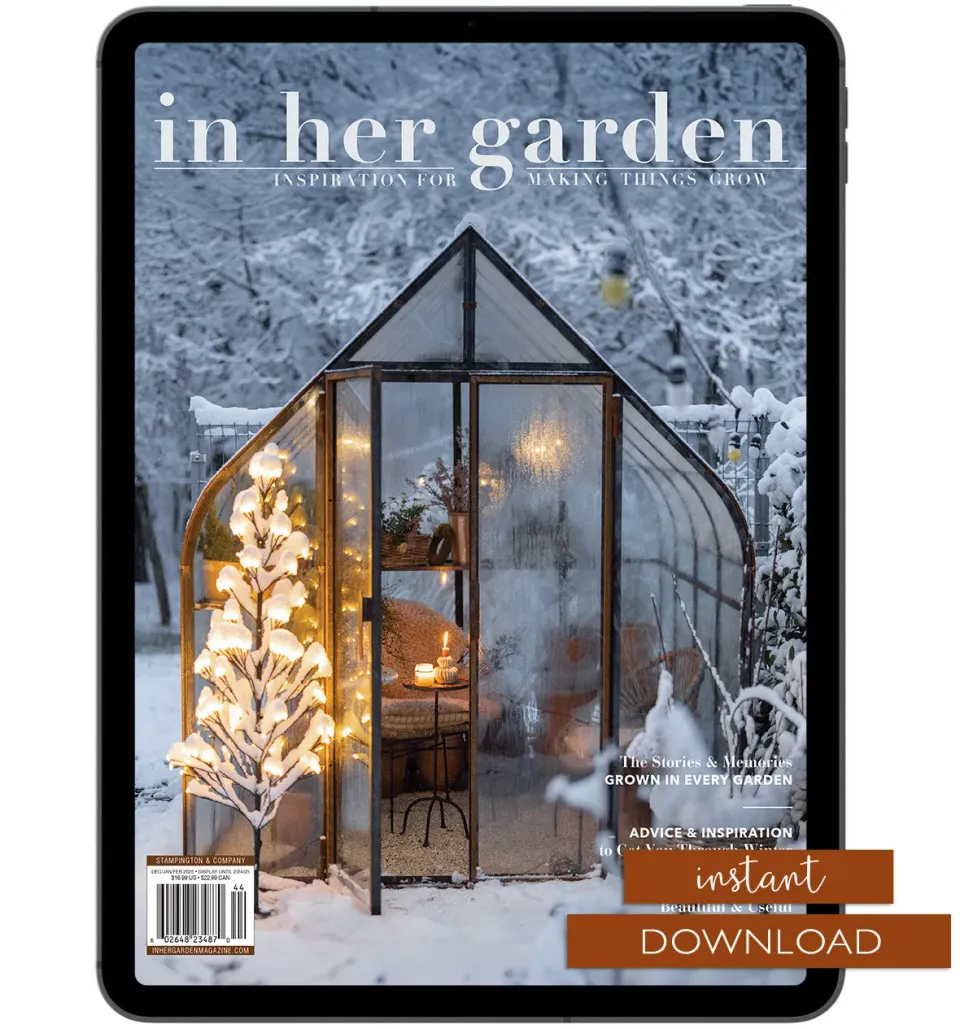 Stampington In Her Garden Vinter 2025 e-blad PDF hage