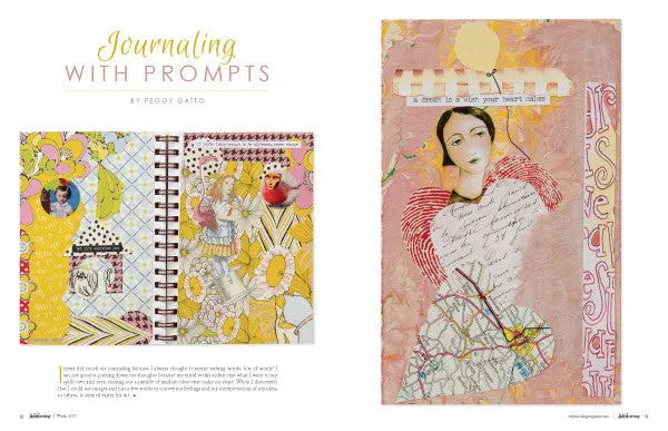 Stampington Art Journaling Winter 2017 blad digital utgave