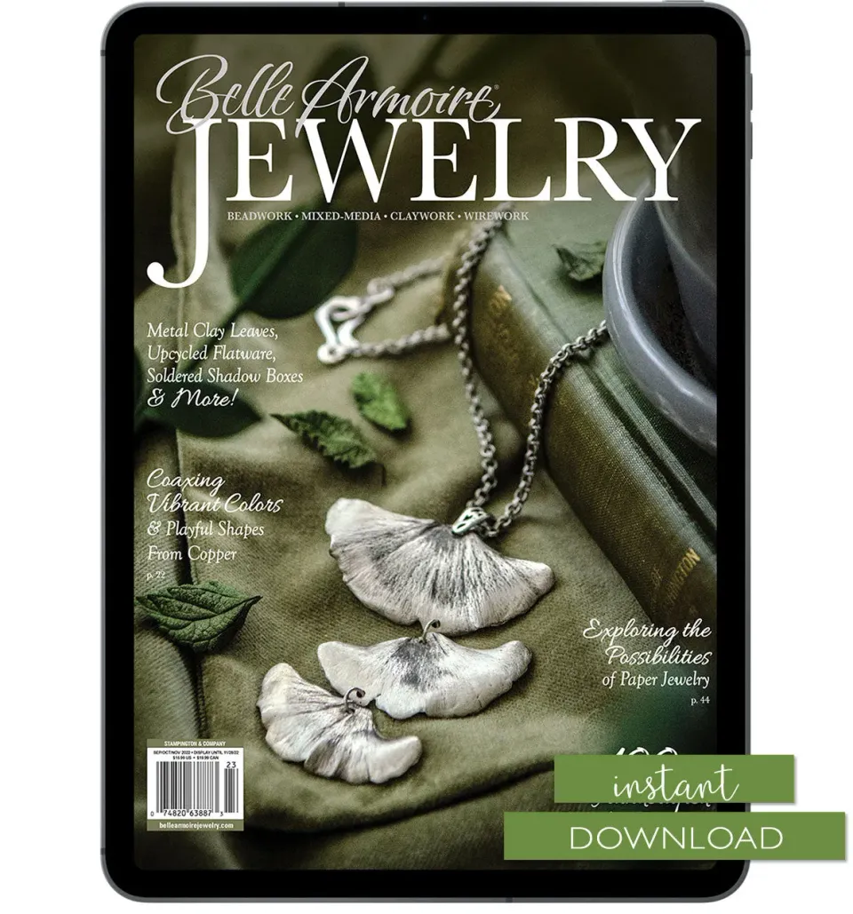 Stampington Belle Armoire Jewelry Autumn 2022 blad PDF smykker