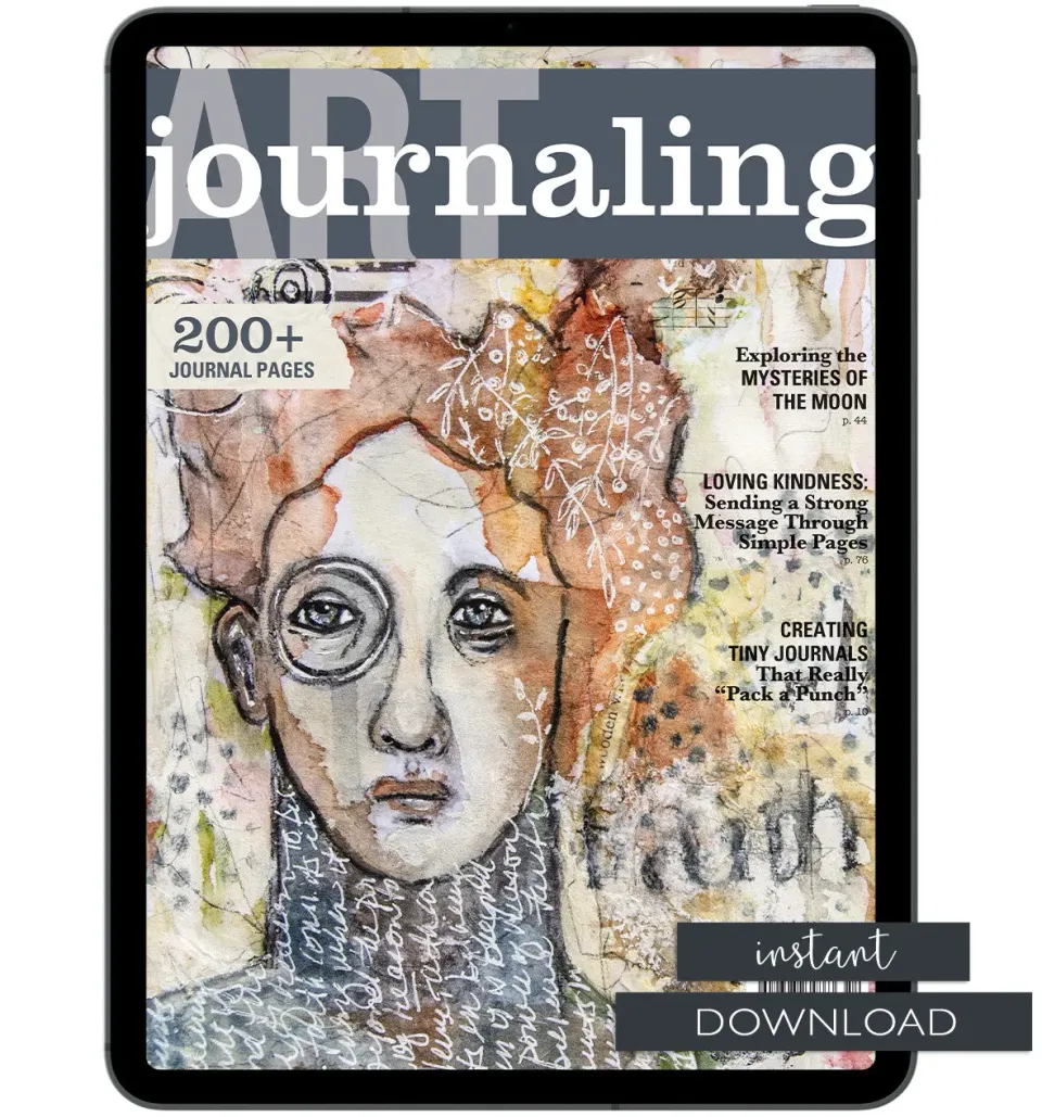 Stampington Art Journaling Winter 2025 blad PDF dagbokideer